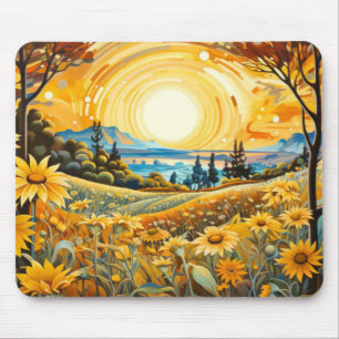 Landschaftskonzept Abstrakte Landschaft Kunst Mousepad