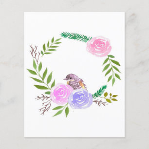 Landschaftskunst Leinwand  Geschenk für Vogel Lieb Flyer