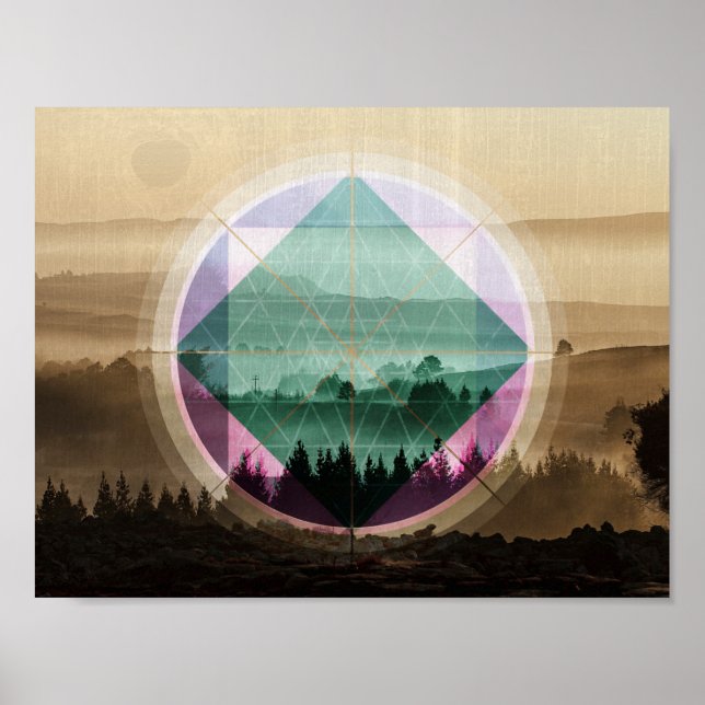 Landschaftskunst Poster (Vorne)