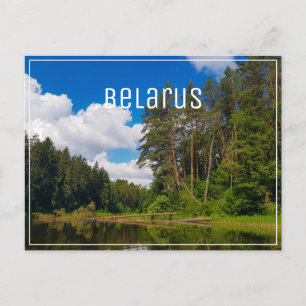 Landschaftslandschaft Canal Sky Belarus Postkarte