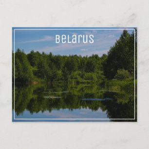Landschaftslandschaft Canal Sky Belarus Postkarte