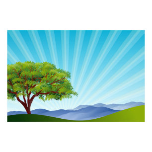 Landschaftslandschaft Fotodruck