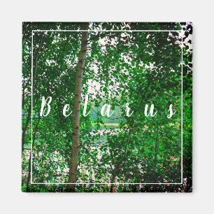 Landschaftslandschaft Wald Weißrussland Magnet