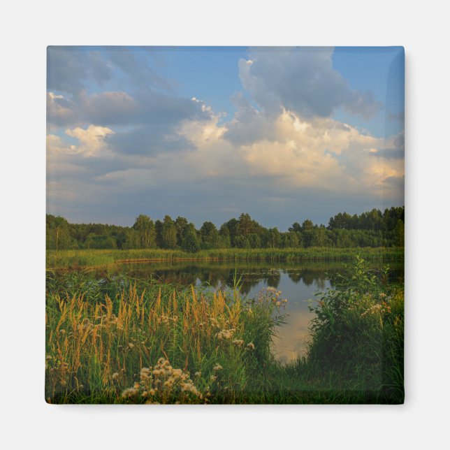 Landschaftslandschaft Weißer See Magnet (Vorne)