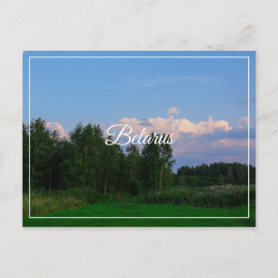 Landschaftslandschaft Wiese Belarus Postkarte