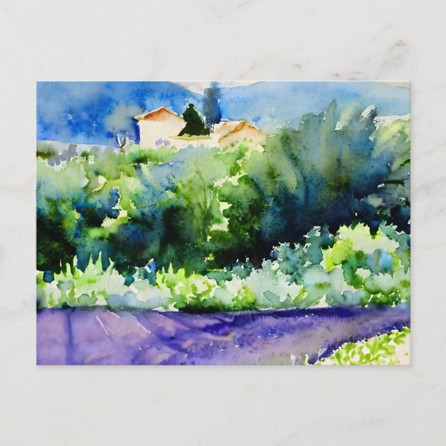 Landschaftslavenfelder Postkarte (Vorderseite)