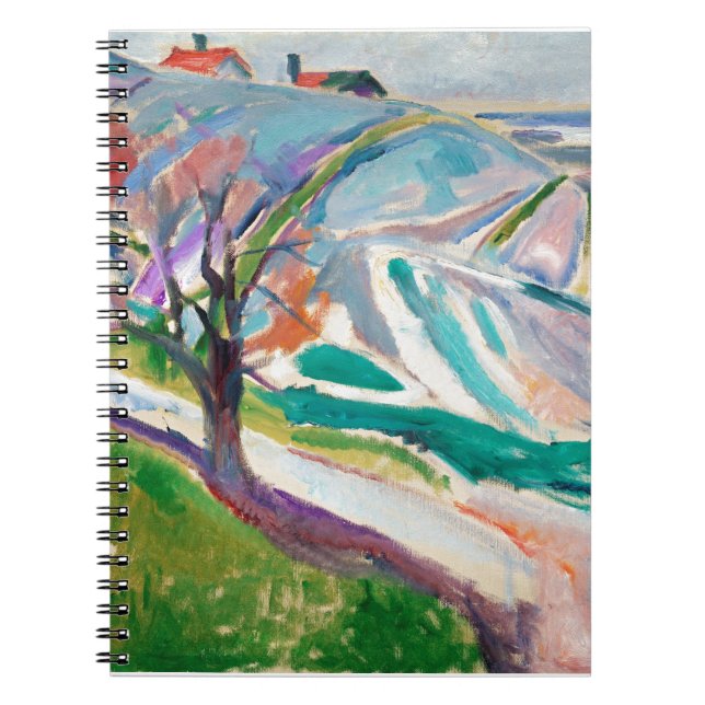 Landschaftsmalerei Edward Munch Notizblock (Vorderseite)