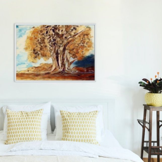 Landschaftsmalerei im Dschungelwald im Herbst Poster (Von Creator hochgeladen)