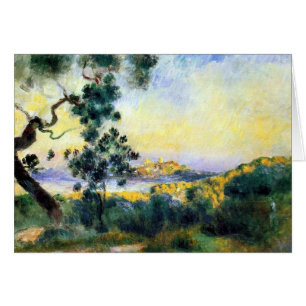 Landschaftsmalerei-Karte Antibes Frankreich Renoir