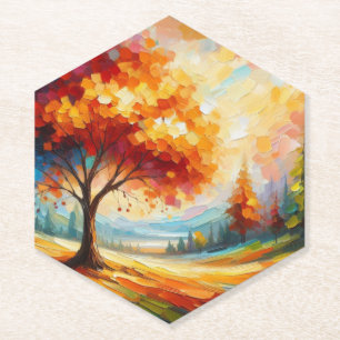 Landschaftsmalerei mit hellen Farben-96771 Untersetzer