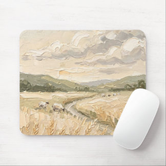 Landschaftsmauspad im Stil eines rustikalen Bauern Mousepad