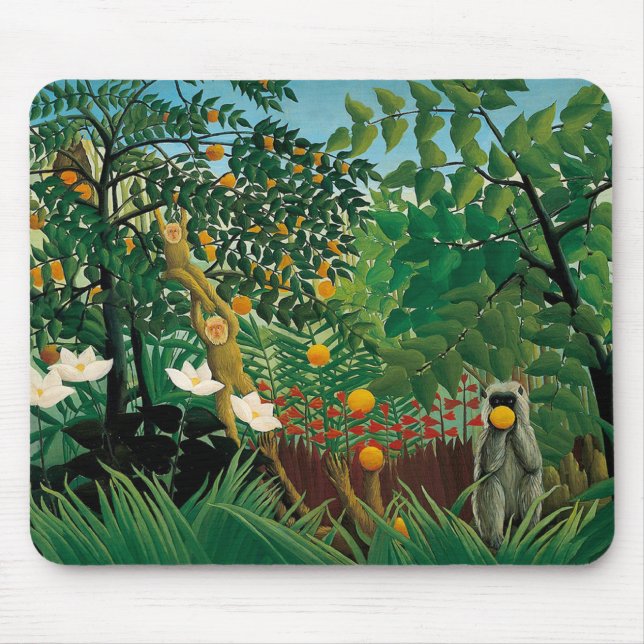 Landschaftsmausunterlage Henri Rousseaus exotische Mousepad (Vorne)