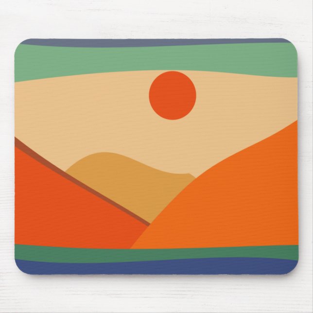 Landschaftsmousepad, Berg, digitale Kunst, Kunst Mousepad (Vorne)