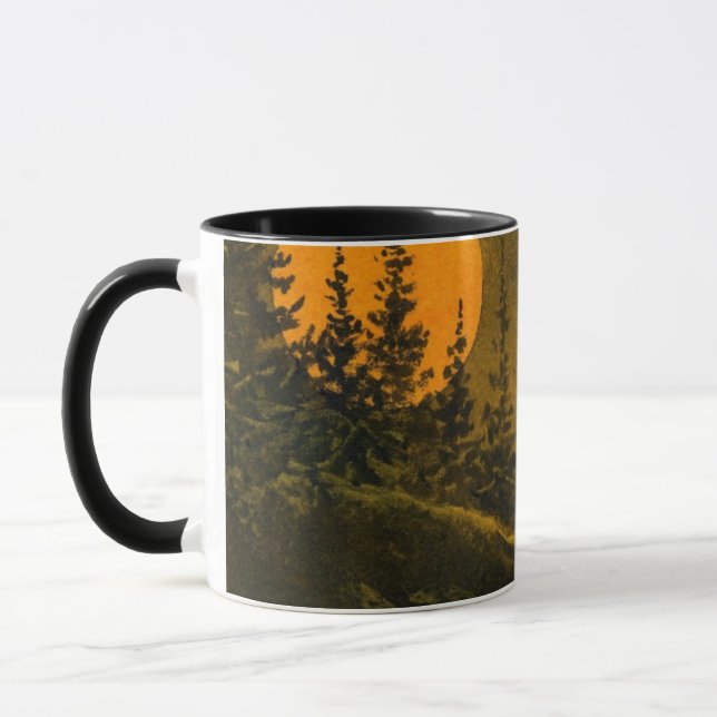 Landschaftspferde oder Erntemond Tasse (Links)