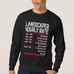 Landschaftspflege Rasenmäher für Landschaftsschutz Sweatshirt