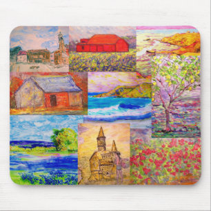 LandschaftsPop-Kunstcollage Mousepad