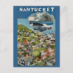 Landschaftspostkarte der Insel Nantucket Postkarte