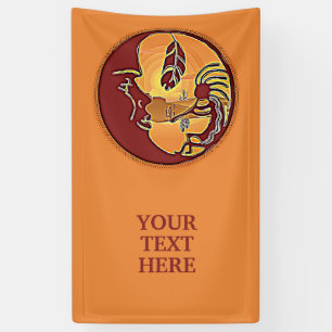 Landschaftsschaltfläche - Kokopelli Mondfeder 1 Banner