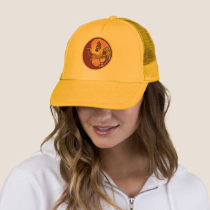 Landschaftsschaltfläche - Kokopelli Mondfeder 1 Truckerkappe