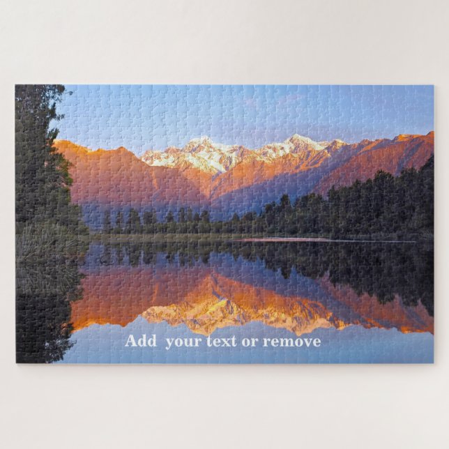 Landschaftssee Matheson, Berg Cook, Puzzle (Horizontal)