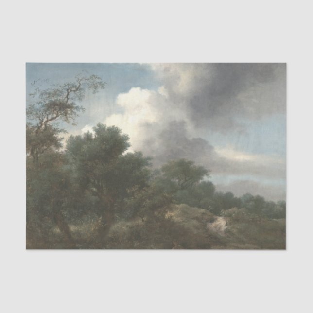 Landschaftsszene Entkopplung Seidenpapier (Vorderseite)