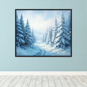 Landschaftswandkunst – Ruhige Naturinspirierte Hei Leinwanddruck