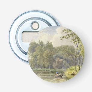 Landschap traf Figuren in Roeibootje Vintag Flaschenöffner