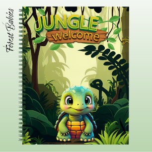Landschildkröte Spaß Box Turtle Whimsical Zoo Tier Notizbuch