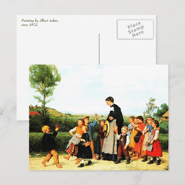 LandschullehrerInnen malen Postkarten (Vorne/Hinten)