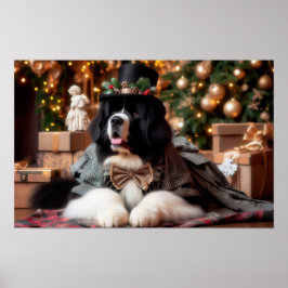 Landseer Gentleman Urlaub Poster