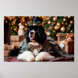 Landseer Gentleman Urlaub Poster