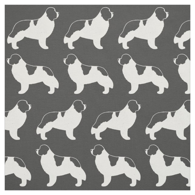 Landseer Neufundland Hundemuster Stoff (Muster)