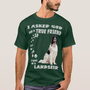Landseer Neufundland Sprichwort Mama Vater Print N T-Shirt