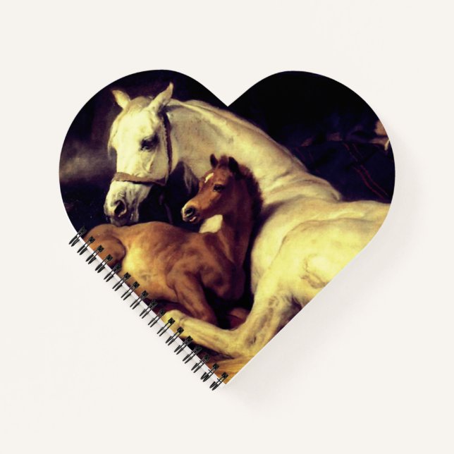 Landseer Pferde Notizbuch (Vorderseite)