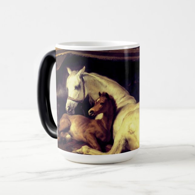 Landseer Pferde Verwandlungstasse (Vorderseite Links)
