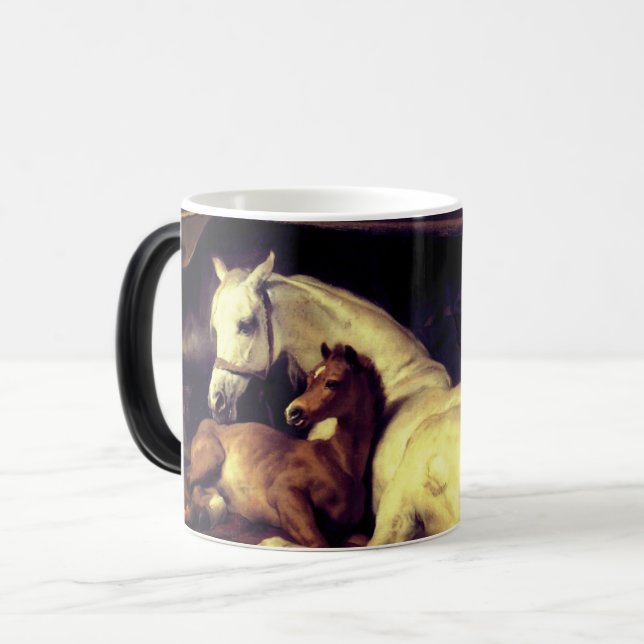 Landseer Pferde Verwandlungstasse (Vorderseite Links)