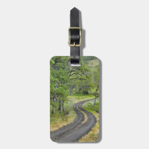 Landstraße durch Bäume, Oregon Gepäckanhänger