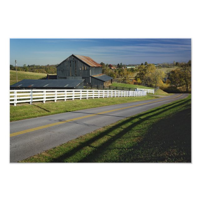 Landstraße durch Bluegrass Region 2 Fotodruck (Vorne)