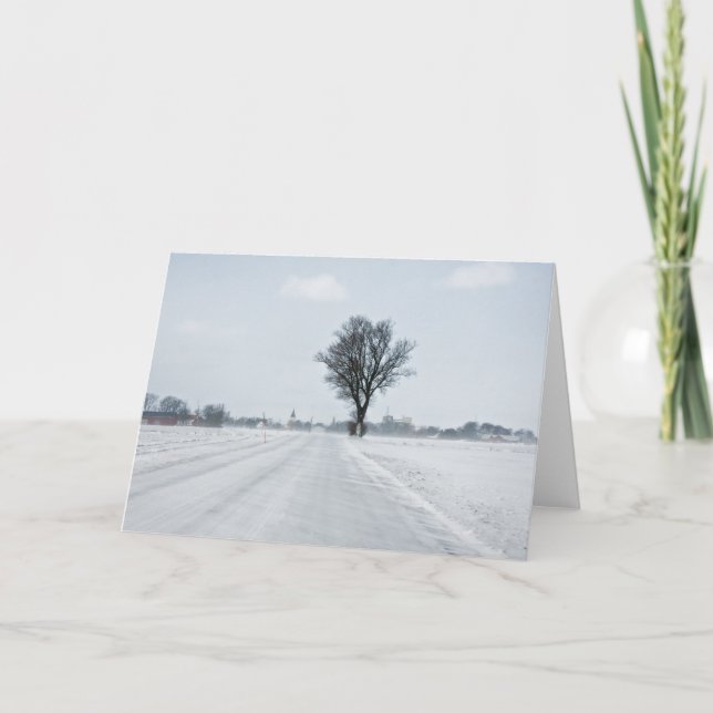 Landstraße Feiertagskarte (Vorderseite)