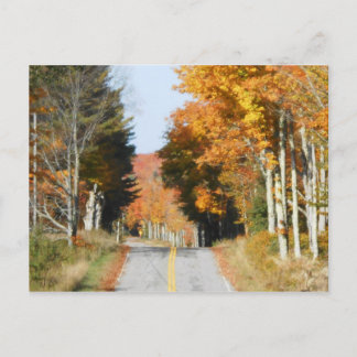 Landstrasse Hochspitzen See Placio Herbstleaves Postkarte
