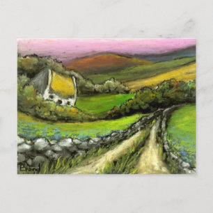 Landstraße Hütte Tanya Bond Postkarte