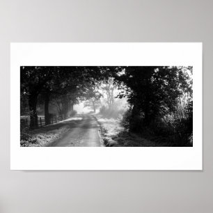 Landstraße in Cheshire Poster