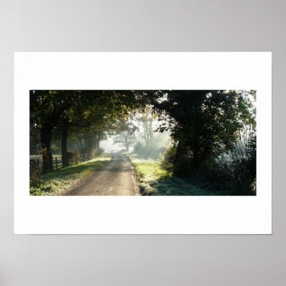Landstraße in Cheshire Poster