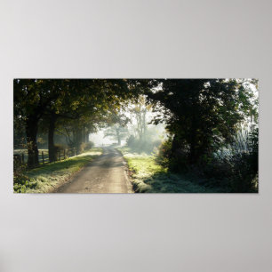 Landstraße in Cheshire Poster