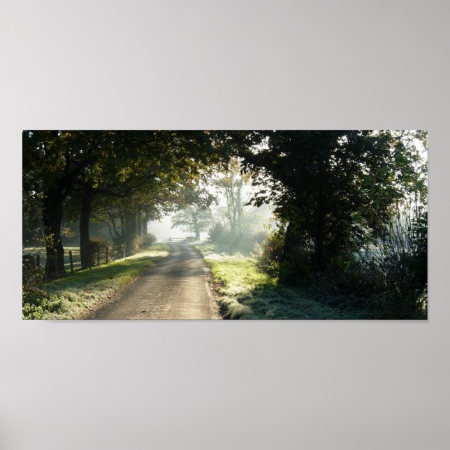 Landstraße in Cheshire Poster (Vorne)