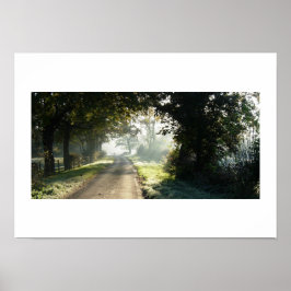 Landstraße in Cheshire Poster