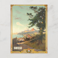 Landstraße in der Nähe von Lac Leman, Suisse