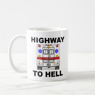Landstraße zum Höllen-Krankenwagen - Schale Tasse