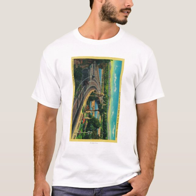Landstraßen-Brücke über Santa Ana River T-Shirt (Vorderseite)