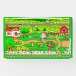 Landstraßen für Autos 3x5 Banner